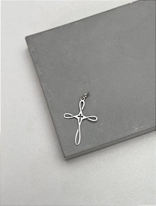 Pingente Cruz da Eternidade em Prata 925