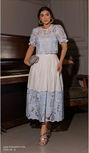 CONJUNTO VOIL RENDA COM RECHILIEU