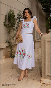 CONJUNTO SARJA BORDADA