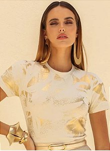 T-SHIRT FLOWER FOIL