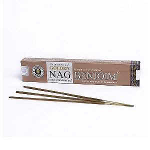 Incenso indiano Vijayshree Golden Nag Benjoim - Energia da transmutação