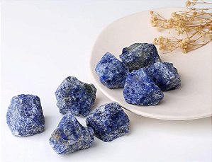 Sodalita natural bruta - direcionamento e confiança - 40 a 45g