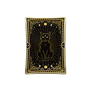 Travessa de vidro carta tarot gato - C. 13,3 x L. 11,3 x A. 1 cm