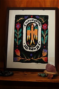 Obras originais criadas em giz pastel oleoso no Canson - artista Sara Vidon