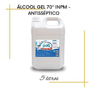 Álcool Gel Antisséptico Para As Mãos 70% Galão De 5 Litros Poti