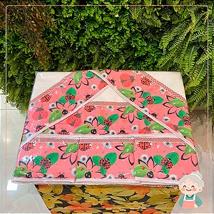 Pano de Prato Semaninha Estampado Flores - 7 Peças