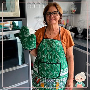 Avental com Bolso e Luva