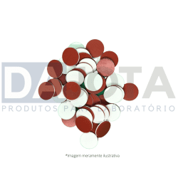 Septo de Silicone/PTFE Vermelho 17,5x1,6mm, p/ Tampa Rosca/Magnetica, PCT C/100
