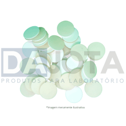 Septo de Silicone/PTFE bege 17,5x1,6mm, p/ Tampa Rosca/Magnetica, Pct C/100