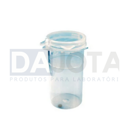 Frasco para amostra 100mL com tiossulfato de sódio PP Lacre Duplo – Estéril
