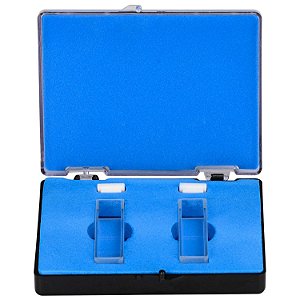 Cubeta de Quartzo 2 faces polidas para Espectrofotômetro 10 mm / 3,5 mL – Kit com 2 Unidades