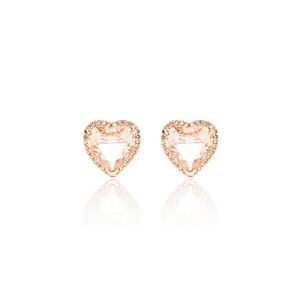Brinco Amor Cristal Morganita