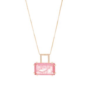 Colar Harmonia Fusion Quartzo Rosa