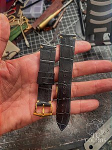 Pulseiras para Relógio - CROCO PRETO