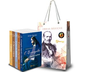 Kit 5 Obras Básicas Allan Kardec (Com Sacola)