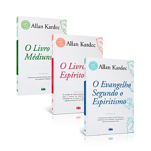 Kit 3 livros Allan Kardec: O Evangelho Segundo o Espiritismo + O Livro dos Espíritos + O Livro dos M