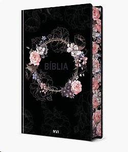 Biblia Sagrada (flores Preta)