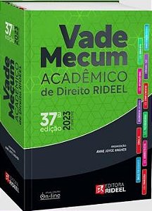 Vade Mecum Academico de Direito Rideel 37 Edicao 2 Semestre 2023 + Planne
