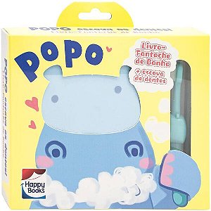 Livro-fantoche de Banho: Popo Escova os Dentes! (amarelo)