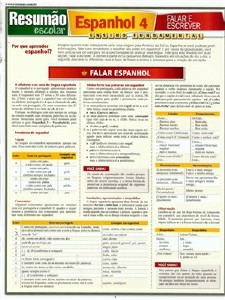 Espanhol 4 - Falar e Escrever - Resumao