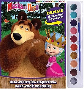 Masha e o Urso - Livro para Pintar com Aquarela