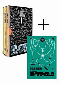 Kit Box - Outras Hist.sherlock Holmes +colar Rainh