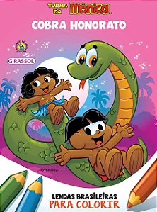 Turma da Monica - Lendas Brasileiras para Colorir - Cobra Honorato