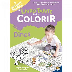 Livro-tapete para Colorir: Dinos
