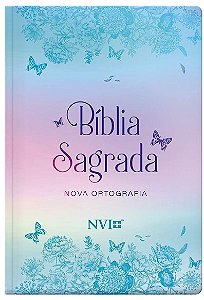 Biblia Nvi Gigante Novo Testamento: Semi Luxo Borboletas Metalizadas