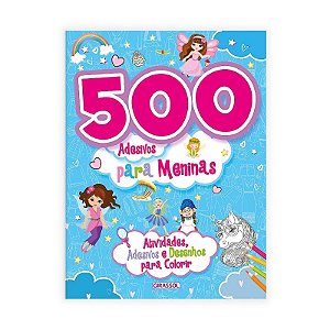 500 Adesivos para Meninas: Azul