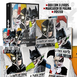 Coleção Dc Comics - Box com 3 Livros + Pôster + Marcadores