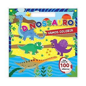 Vamos Colorir: Dinossauro (com Adesivos)