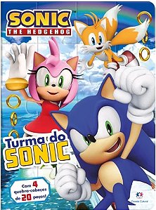 Livro Quebra-cabeca Sonic - Turma do Sonic