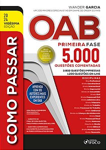 Como Passar na Oab: Primeira Fase 5000 Questoes Comentadas