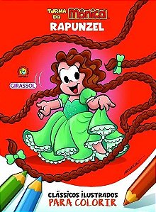 Turma da Monica - Classicos Ilustrados para Colorir - Rapunzel