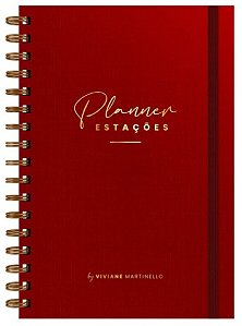 Planner Estacoes By Viviane Martinello - Vermelho