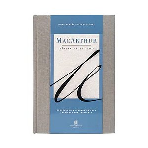 Biblia de Estudo Macarthur - Nvi - Capa Dura - Tecido - Leitura Perfeita