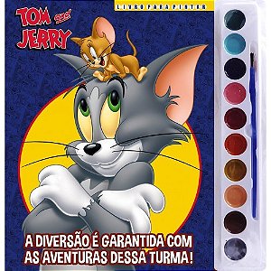 Tom e Jerry Livro para Pintar com Aquarela