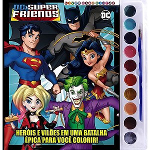 Dc Super Friends Livro para Pintar com Aquarela