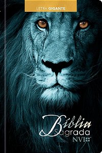 Biblia Sagrada Leao Azul - Letra Gigante - Nvi