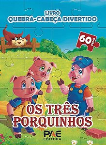 Livro Quebra-cabeca Divertido: os Tres Porquinhos - 60 Pecas