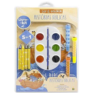 Livro-kit Ler & Colorir: a Biblia para Colorir