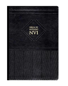 Biblia de Estudo Nvi - Preta - Capa Luxo