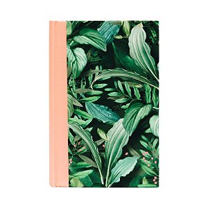 Biblia da Mulher de Fe Nvi - Capa Dura Tecido Rosa e Folhagem