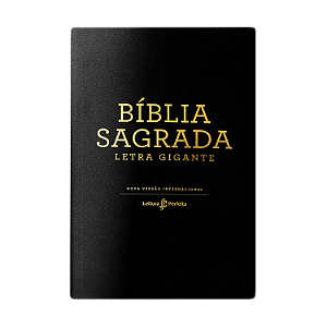 Biblia Nvi, Couro Soft, Preto, Letra Gigante, Leitura Perfeita