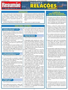 Psicologia 3 - Relacoes Amorosas - Col. Resumao