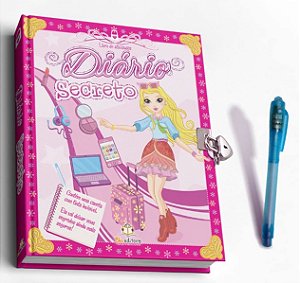 Diario Secreto com Caneta Magica (capa Rosa)