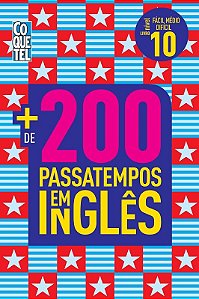 Livro Coquetel Mais de 200 Passatempos em Ingles - Ed 10