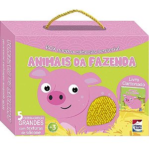 Box - Quebra-cabecas Sensorial - Animais da Fazenda