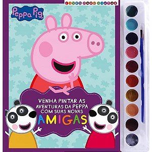 Peppa Pig Livro para Pintar com Aquarela